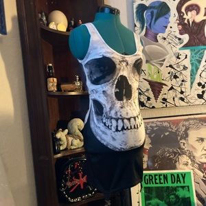 Goth punk skull garter dress